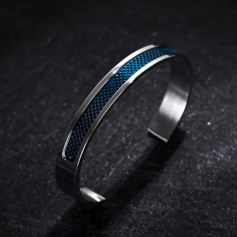 Men’s Adjustable Stainless Steel Cuff Bracelet