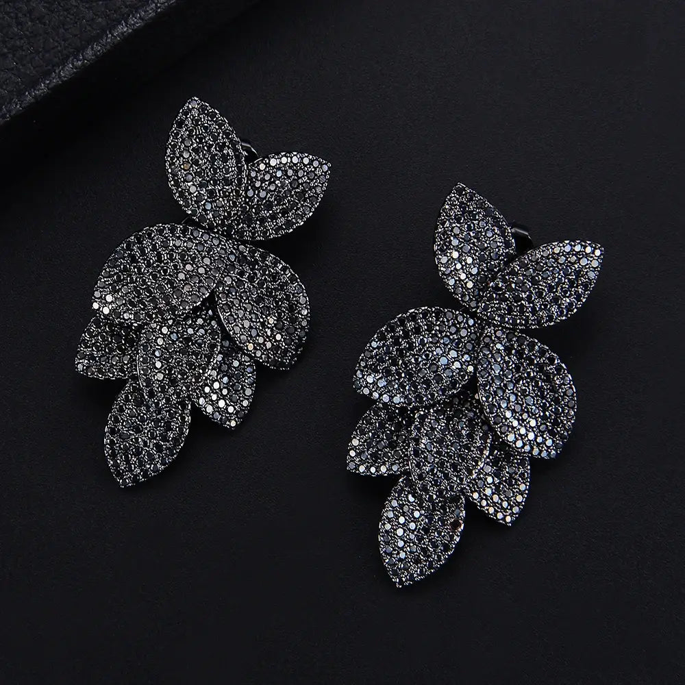 Blooming Elegance Earrings Bridal Jewelry