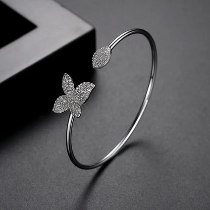 Blooming Floral Bangle Bracelet - Jewelry