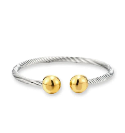 Cable Twist Bangle - Jewelry