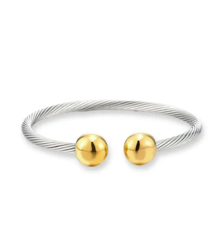 Cable Twist Bangle