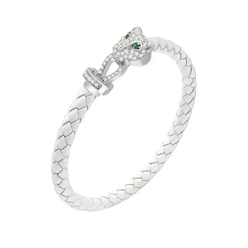 Untamed Pink Cheetah - Silver - Bracelet