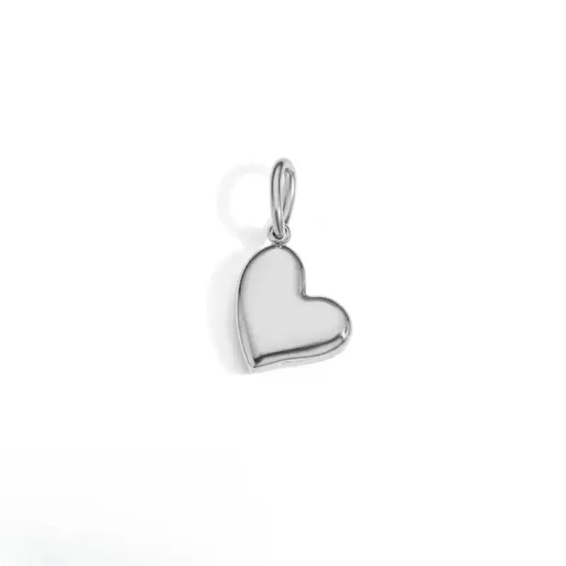 Classic Heart Charm Pendant Silver Jewelry