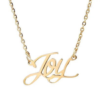 Classic ’Joy’ Personalized Name Necklace - Jewelry