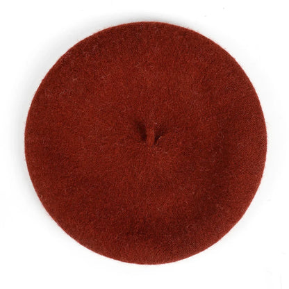 Cozy Chic Wool Cashmere Beret - Maroon - Jewelry