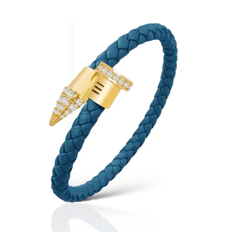 Crown of Redemption Bracelet - 7in / Teal - Gold - Jewelry