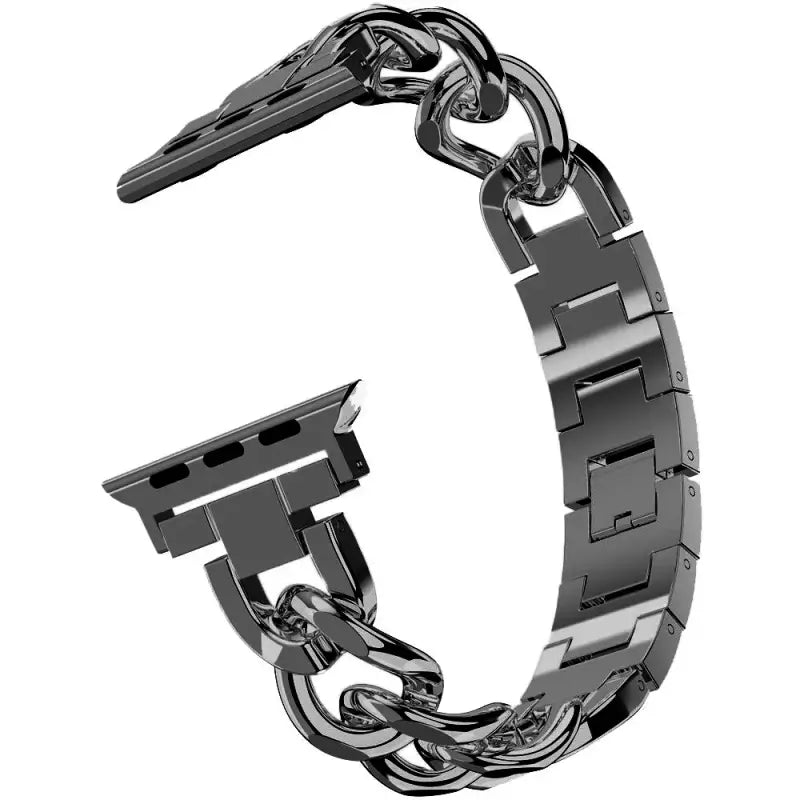 Cuban Link strap for Apple watch se 40mm band 41mm 38mm 44mm 45 42 Stainless steel metal bracelet iWatch series7 6 5 4