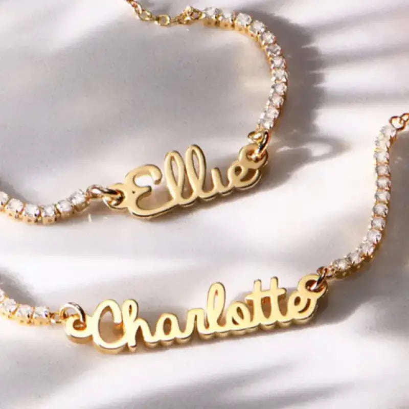 Custom Name Tennis Necklace - Jewelry