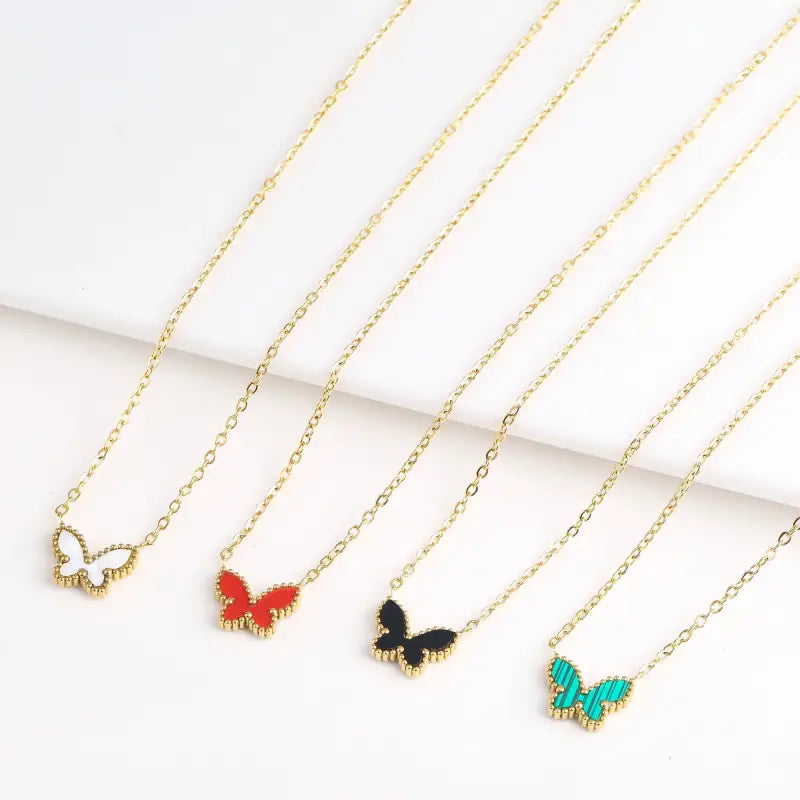 Delicate Butterfly Charm Necklace