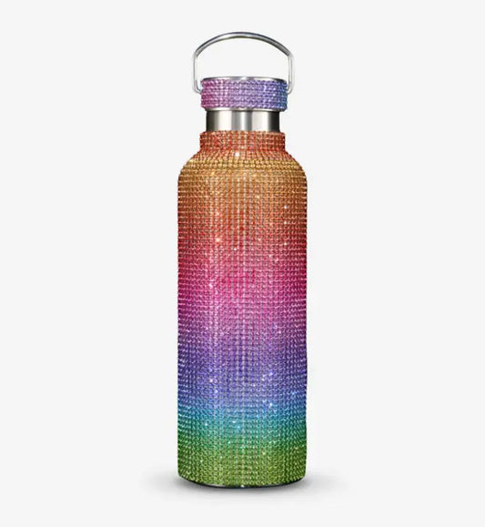 Diamond Bling Steel Tumbler - Shiny Colorful