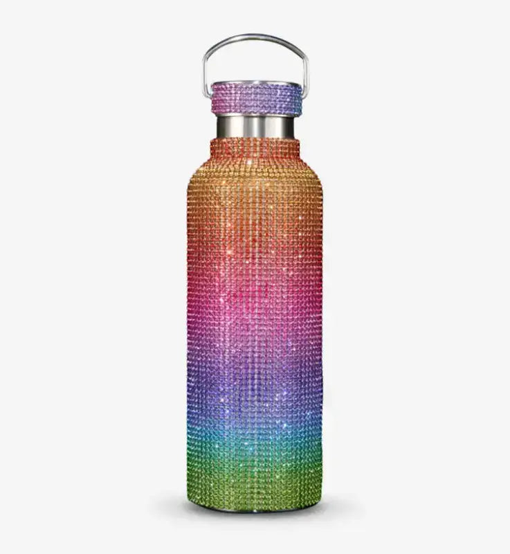 Diamond Bling Steel Tumbler - Shiny Colorful