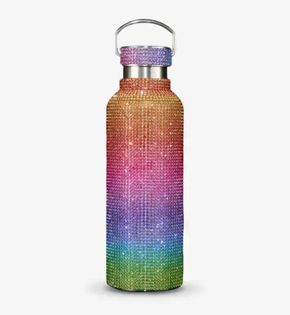 Diamond Bling Steel Tumbler - Shiny Colorful