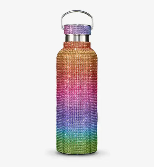 Diamond Bling Steel Tumbler - Shiny Colorful