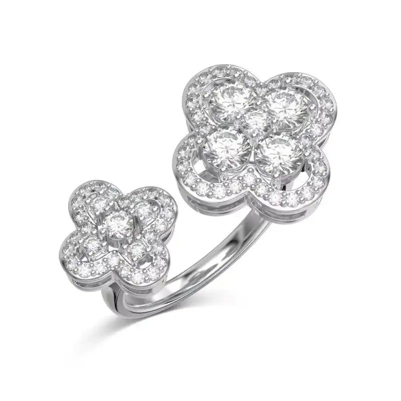✨ Divine Dual Clover Ring - Jewelry