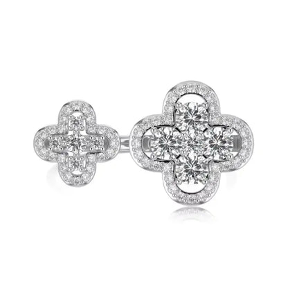 ✨ Divine Dual Clover Ring - Jewelry