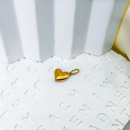 eManco New Heart Pendant High Quality Stainless Steel Gold Plated Women’s Necklace Fashion Trend Jewelry