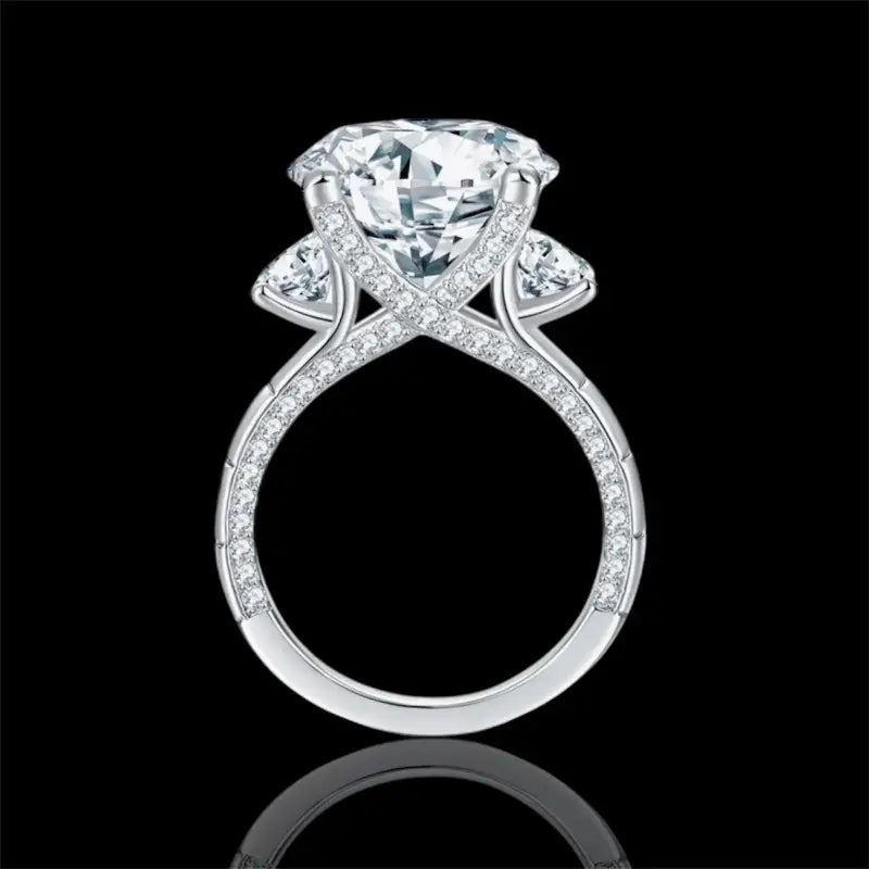 Esther Moissanite Platinum-Plated Ring - Jewelry