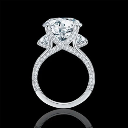 Esther Moissanite Platinum-Plated Ring - Jewelry