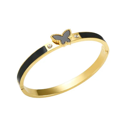 Eternal Butterfly Enamel Bangle