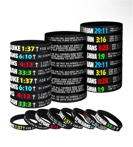 Faith Fuel Wristbands LOCKED IN | 6 Pack