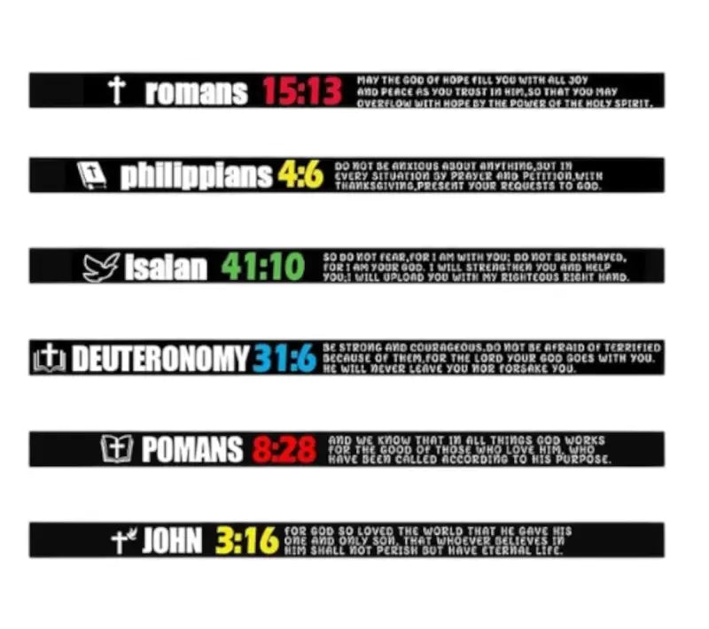 Faith Fuel Wristbands LOCKED IN | 6 Pack - Bundle #1 - Jewelry