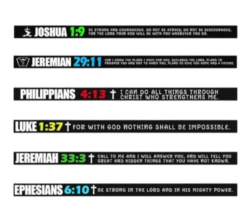 Faith Fuel Wristbands LOCKED IN | 6 Pack - Bundle #2 - Jewelry