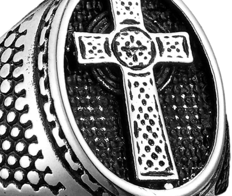 Faithful Warrior Cross Ring 24mm - Vintage / 7 - Jewelry