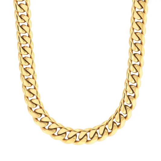 Forge Luxe Cuban Chain Necklace 12mm - Gold / 18in - Jewelry