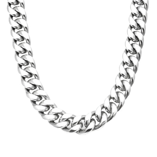 Forge Luxe Cuban Chain Necklace 14mm - Jewelry