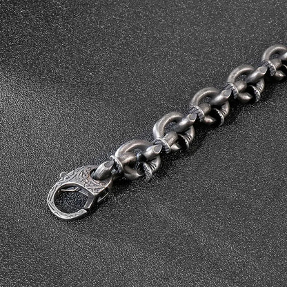 ’Forged Nail’ Stainless Steel Chain Bracelet