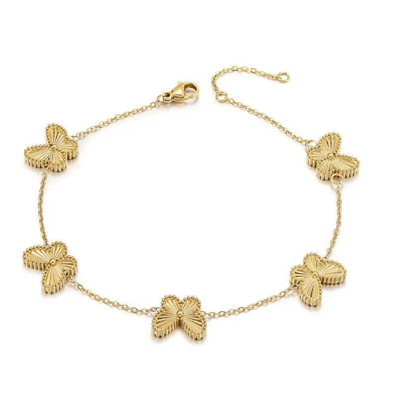 Freedom Bloom Bracelet - 14K Gold Plated - Jewelry