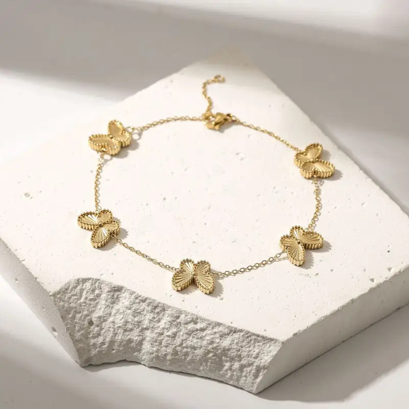 Freedom Bloom Bracelet - 14K Gold Plated - Jewelry