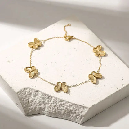Freedom Bloom Bracelet - 14K Gold Plated - Jewelry