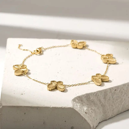 Freedom Bloom Bracelet - 14K Gold Plated - Jewelry