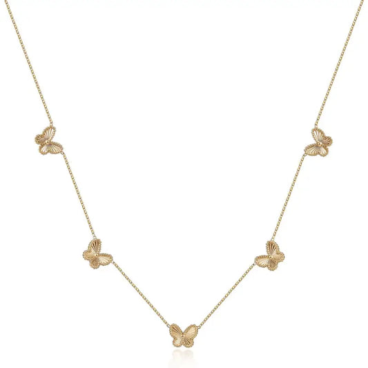 Freedom Bloom Necklace Multi - 14K Gold Plated - Jewelry