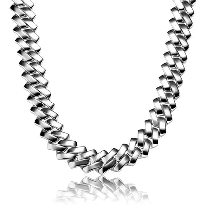 Zigzag Chain Necklace 18mm - Jewelry