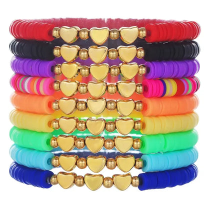 Golden Heart Glow Bracelets - Stacks - Jewelry