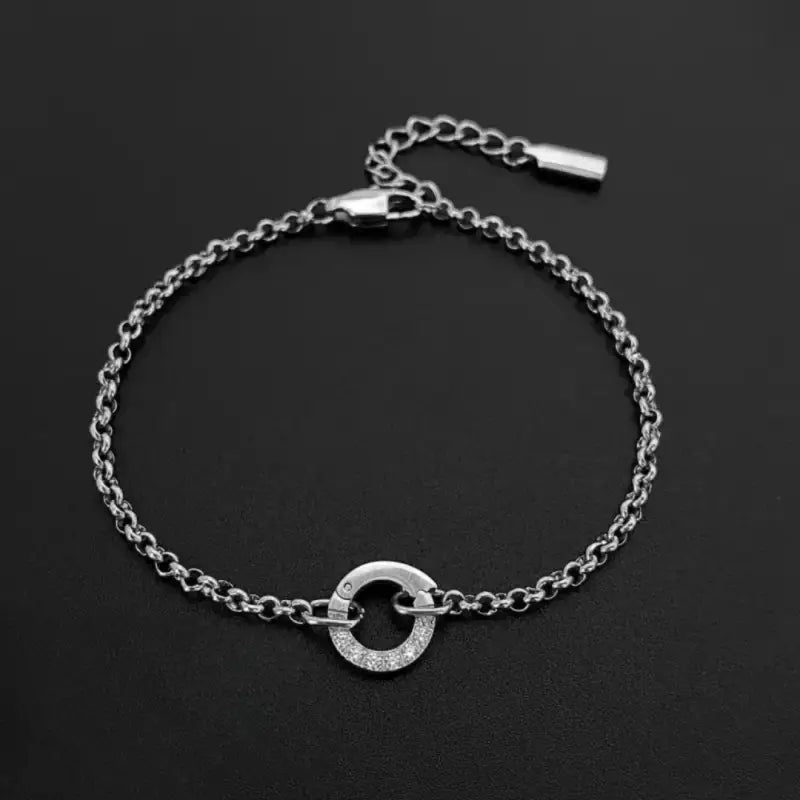 Haven Links Classic Bracelet Circle CZ Silver Jewelry