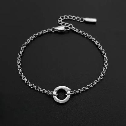Haven Links Classic Bracelet Circle Silver Jewelry