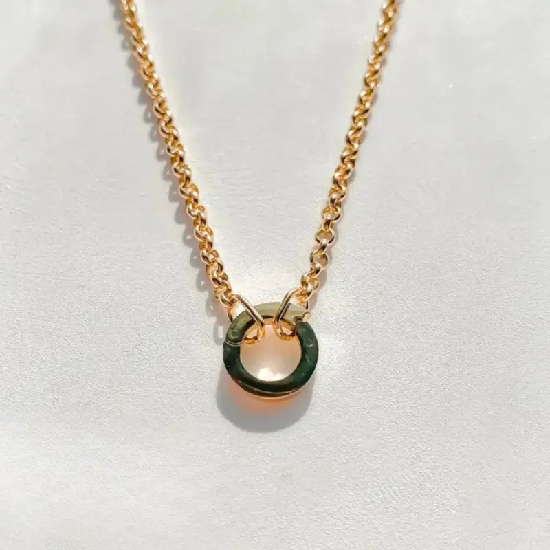 Haven Links Classic Necklace Circle / 18K Gold Plated Jewelry