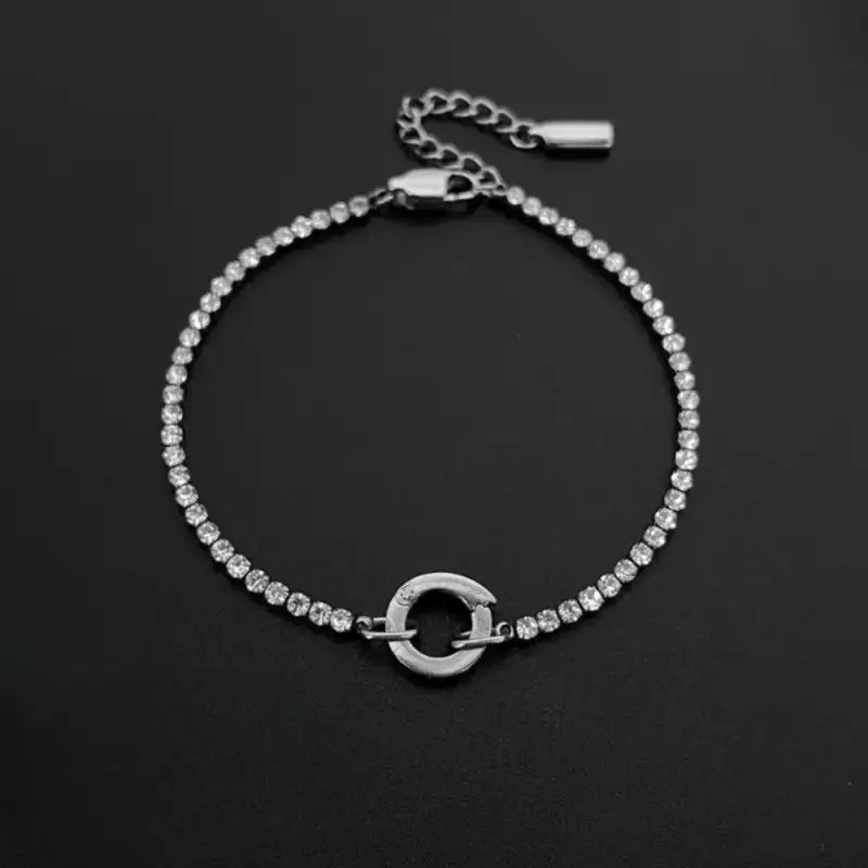 Haven Links Tennis Bracelet Cubic Silver Jewelry