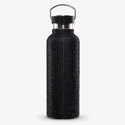 Diamond Bling Steel Tumbler - Shiny Black