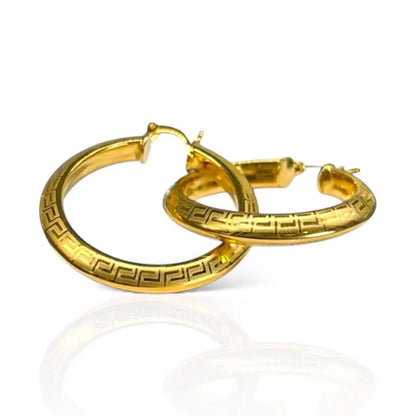 Heritage Gold Hoops - 45x39mm - Jewelry