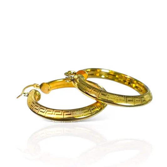 Heritage Gold Hoops - 45x39mm - Jewelry