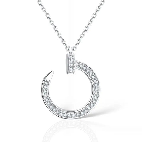 Hook of Hope Moissanite Pendant Necklace