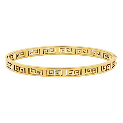 Infinity Heritage Hoops Bangle - Gold