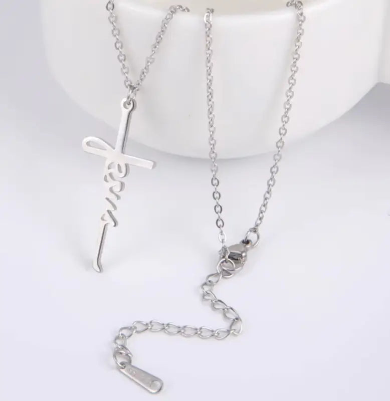 Jesus Cross Pendant Necklace - Jewelry