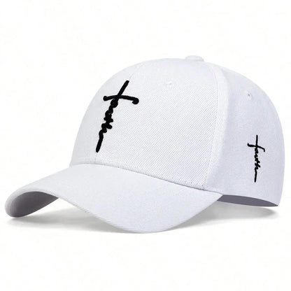 Fashion Faith Embroidery Baseball Cap Men Women Spring Summer Sun Hats Cotton Snapback Hat Unises Hip Hop Trucker Caps