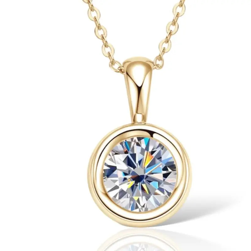 Leah Moissanite Pendant Necklace - Jewelry