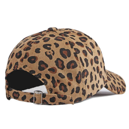 Women Winter Hat Leopard Pattern Corduroy Baseball Cap Men Retro Snapback Hip Hop Accessories Cotton Plain Warm Hats